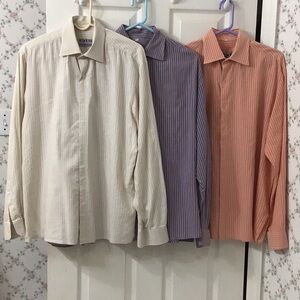 Sale bundle of 3 duplicate large men’s casual or business casual shirts.